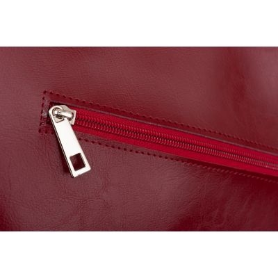 SALE Polska bordowa A4 skórzana XL torebka 100% SKÓRA NATURALNA zarka