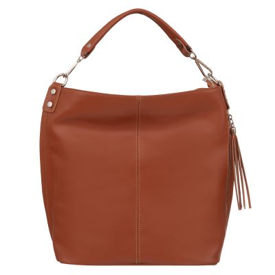 -37% Vera Pelle włoska XL camel ruda skórzana torebka miękka SKÓRA NATURALNA