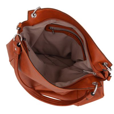 -35% RUDA CAMEL klasyczna skórzana torebka torba worek modna skóra