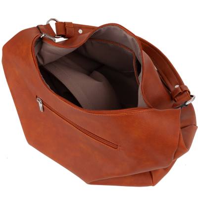 -35% RUDA CAMEL klasyczna skórzana torebka torba worek modna skóra A4