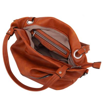 -35% RUDA CAMEL klasyczna skórzana torebka torba worek modna skóra A4