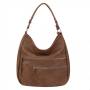 -35% URBAN STYLE cappuccino taupe klasyczna skórzana torebka torba A4