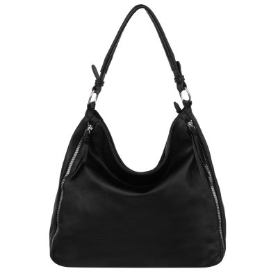 -35% FIRENZE BAGS czarna klasyczna skórzana torebka torba A4