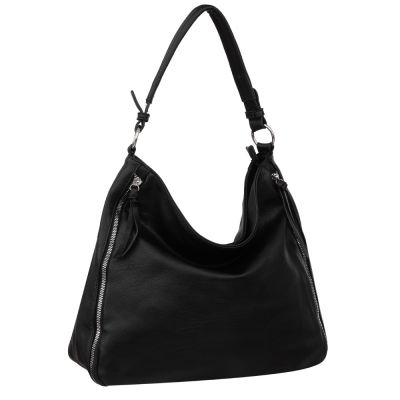 -35% FIRENZE BAGS czarna klasyczna skórzana torebka torba A4