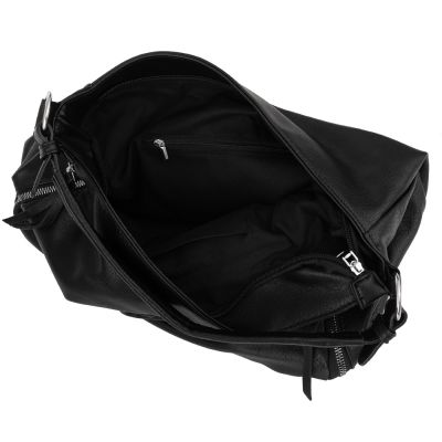 -35% FIRENZE BAGS czarna klasyczna skórzana torebka torba A4