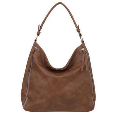 -30% FIRENZE BAGS cappuccino taupe klasyczna skórzana torebka torba A4