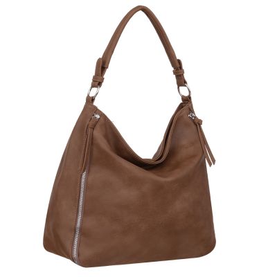 -30% FIRENZE BAGS cappuccino taupe klasyczna skórzana torebka torba A4