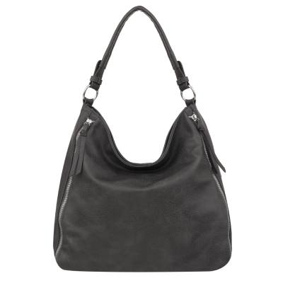 -35% FIRENZE BAGS szara klasyczna skórzana torebka torba A4