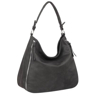 -35% FIRENZE BAGS szara klasyczna skórzana torebka torba A4