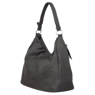 -35% FIRENZE BAGS szara klasyczna skórzana torebka torba A4