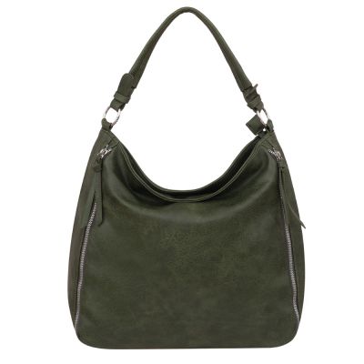 -35% FIRENZE BAGS zielona klasyczna skórzana torebka torba A4