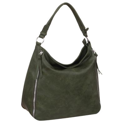 -35% FIRENZE BAGS zielona klasyczna skórzana torebka torba A4