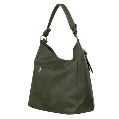 -35% FIRENZE BAGS zielona klasyczna skórzana torebka torba A4