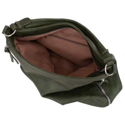 -35% FIRENZE BAGS zielona klasyczna skórzana torebka torba A4