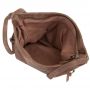 -34% FIRENZE BAGS cappuccino taupe klasyczna skórzana torebka listonoszka kieszonki