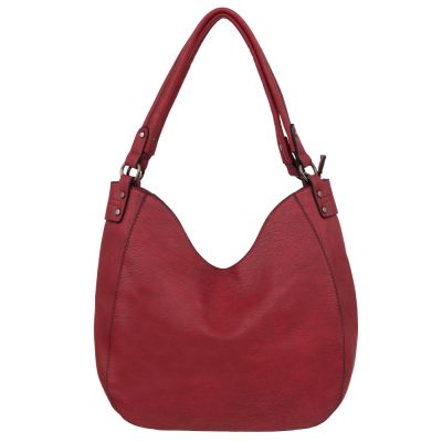 -35% ELEGANCI A4 bordowa klasyczna skórzana torebka torba