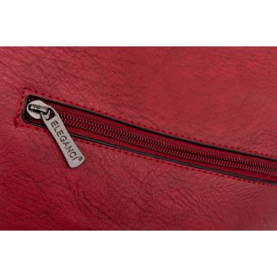 -35% ELEGANCI A4 bordowa klasyczna skórzana torebka torba
