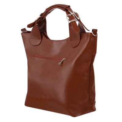 SALE Polska camel ruda A4 skórzana torebka 100% SKÓRA NATURALNA zarka
