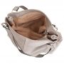 FASHION BAGS - SZARA klasyczna skórzana torebka torba worek modna skóra A4