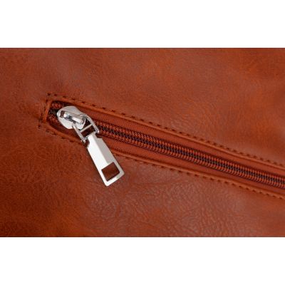 FASHION BAGS - CAMEL RUDA klasyczna skórzana torebka torba worek modna skóra A4