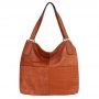 FASHION BAGS - CAMEL RUDA klasyczna skórzana torebka torba worek modna skóra A4