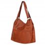 FASHION BAGS - CAMEL RUDA klasyczna skórzana torebka torba worek modna skóra A4