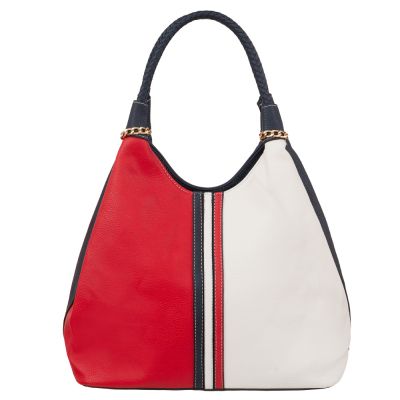 Fashion vintage marynarska granatowa torebka WOREK