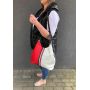 Fashion vintage marynarska granatowa torebka WOREK