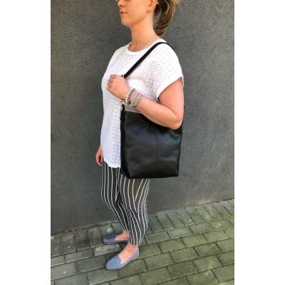 Włoska bordowa / zgaszona czerwień skórzana torebka skóra naturalna listonoszka