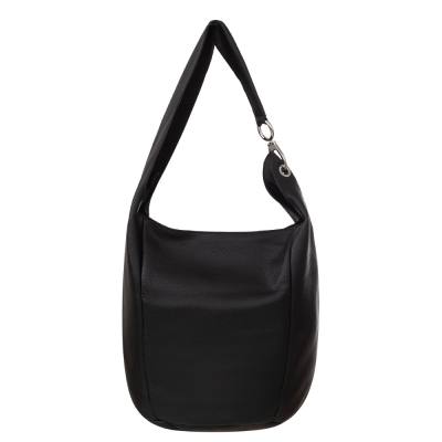 -30% MAGIC BAGS - czarna asymetryczna torebka torba worek skóra A4