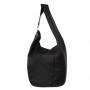 -30% MAGIC BAGS - czarna asymetryczna torebka torba worek skóra A4