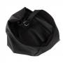 -30% MAGIC BAGS - czarna asymetryczna torebka torba worek skóra A4