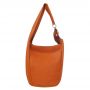 -33% MAGIC BAGS - camel ruda asymetryczna torebka torba worek skóra A4