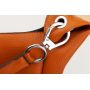 -33% MAGIC BAGS - camel ruda asymetryczna torebka torba worek skóra A4