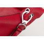 -33% MAGIC BAGS - czerwona asymetryczna torebka torba worek skóra A4