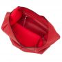 -33% MAGIC BAGS - czerwona asymetryczna torebka torba worek skóra A4