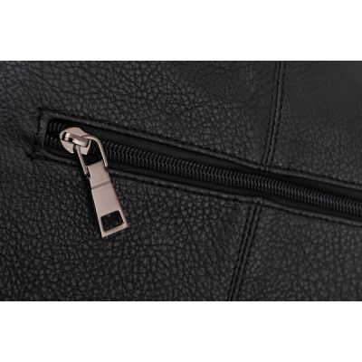 -33% CO & COO FASHION czarna torebka torba worek skóra A4 dżety ćwieki
