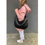 -40% CO & COO FASHION beżowa torebka torba worek skóra A4 łańcuszek