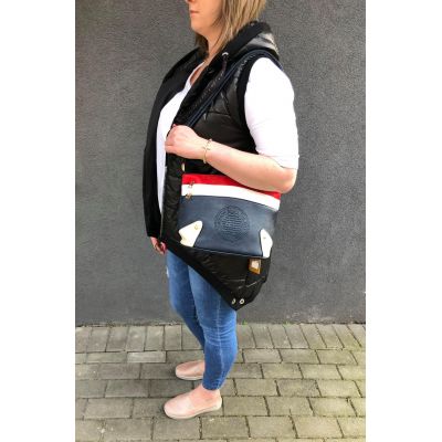 TOMMY marynarska torebka skórzana listonoszka