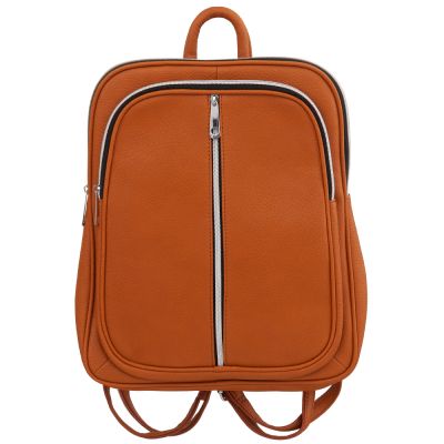 MAGIC BAGS camel rudy skórzany plecak modna torba A4