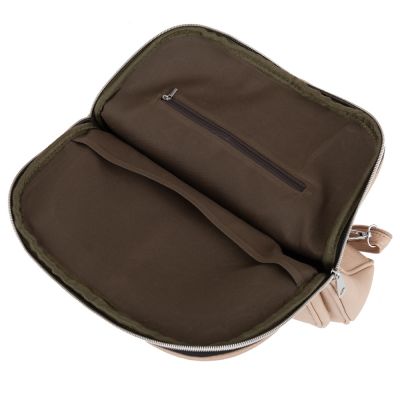 MAGIC BAGS beżowy nude skórzany plecak modna torba A4