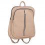 MAGIC BAGS beżowy nude skórzany plecak modna torba A4