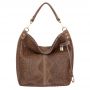 -33% Włoska cappuccino krokodyl A4 skórzana XL torebka shopper bag