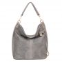-30% Włoska szara krokodyl A4 skórzana XL torebka shopper bag