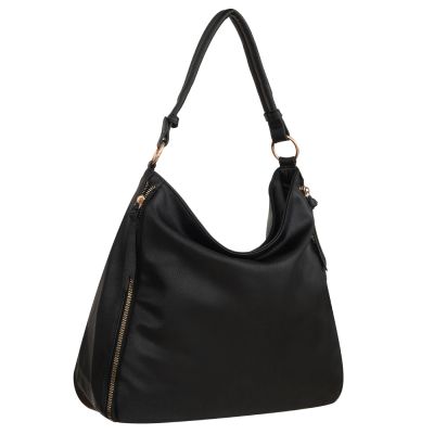 -35% FIRENZE BAGS czarna klasyczna skórzana torebka torba A4