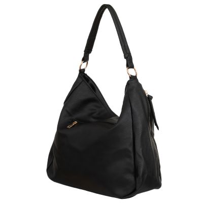 -35% FIRENZE BAGS czarna klasyczna skórzana torebka torba A4