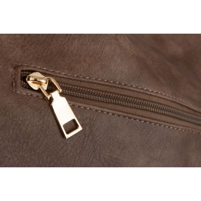 -35% FIRENZE BAGS cappuccino beżowa klasyczna skórzana torebka torba A4