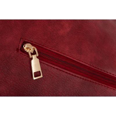 -30% FIRENZE BAGS bordowa klasyczna skórzana torebka torba A4
