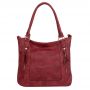 -30% FIRENZE BAGS bordowa klasyczna skórzana torebka torba A4