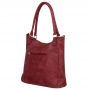 -30% FIRENZE BAGS bordowa klasyczna skórzana torebka torba A4